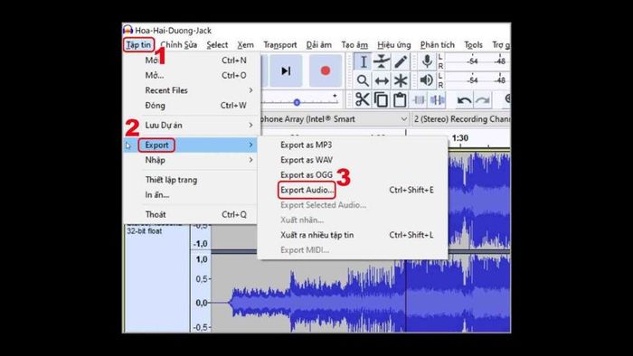 Tải phần mềm Audacity phiên bản 27