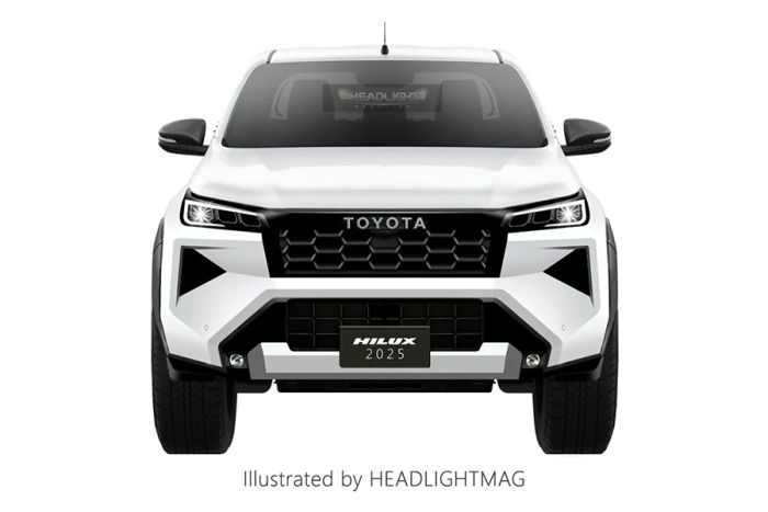 Toyota Hilux 2025 - Phác thảo phía trước
