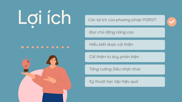 Lợi ích khi áp dụng phương pháp PQRST trong việc cải thiện khả năng đọc hiểu