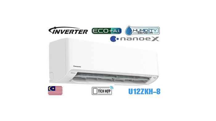 Điều hòa Panasonic 12.000BTU 1 chiều Inverter CU/CS-U12ZKH-8