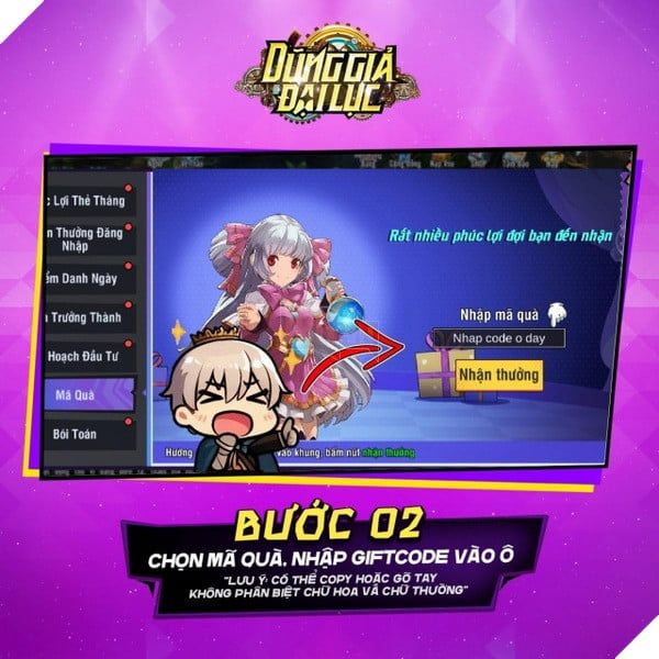 Hướng dẫn chi tiết cách nhập và tổng hợp các Giftcode Dũng Giả Đại Lục mới nhất năm 2025
