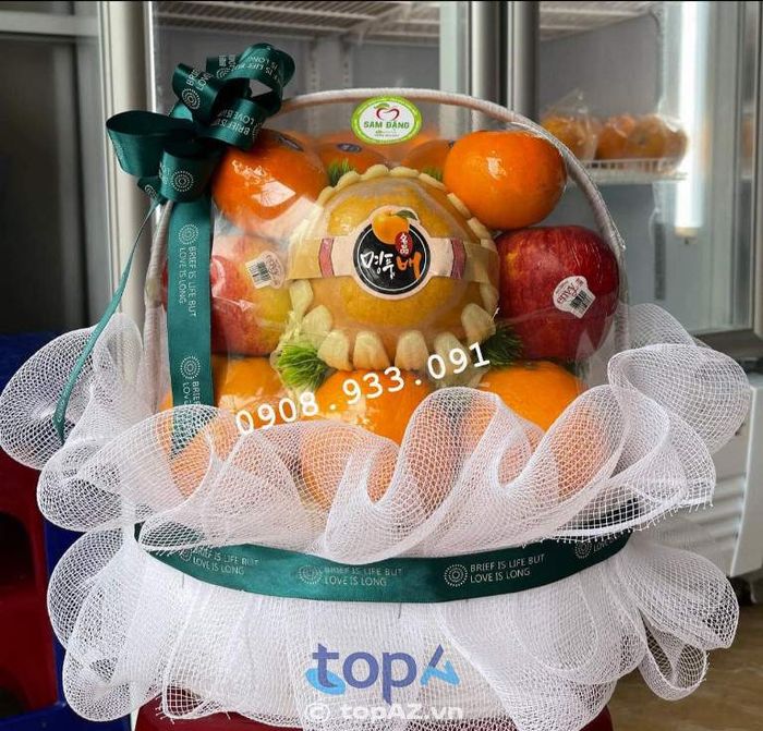 Cửa hàng giỏ trái cây Hoa Nhà Sam tại TP. Tuy Hòa