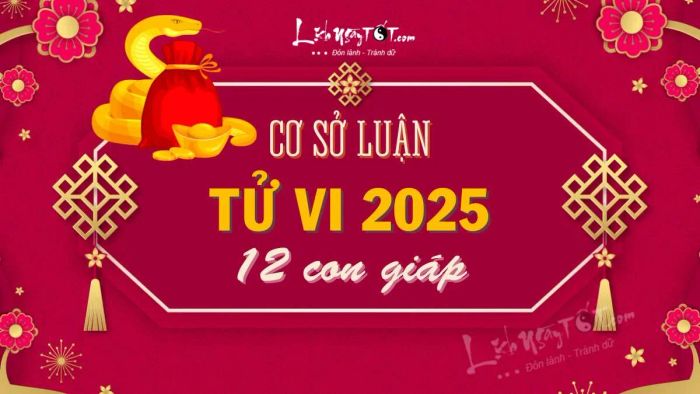 Co so luan tu vi 2025 cua 12 con giap
