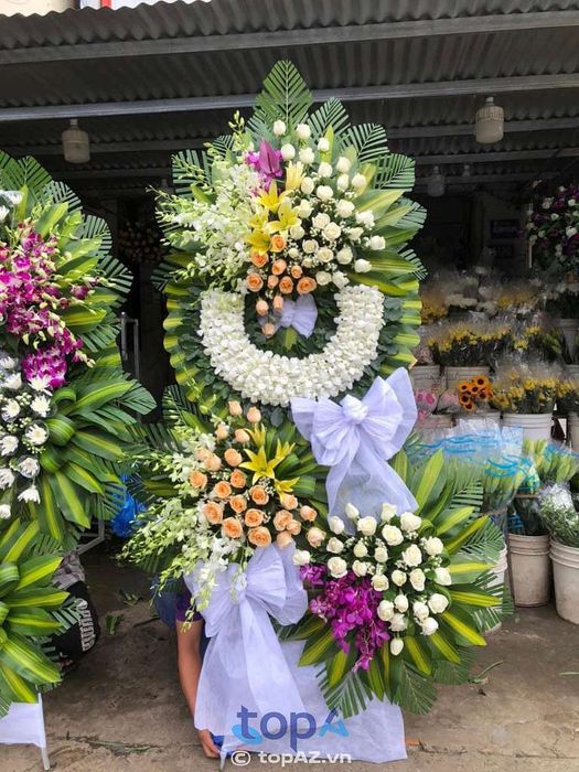Cửa hàng hoa viếng đám tang ở TP. Hà Tiên