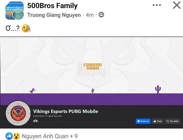 Vikings Esports Đã Mở Fanpage Vikings Esports PUBG Mobile, Sẵn Sàng Tấn Công Tựa Game Battle Royale Di Động Hàng Đầu Tại Việt Nam