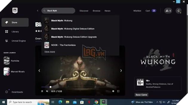 Rất nhiều game thủ bày tỏ sự hào hứng khi Black Myth Wukong thông báo có bản cập nhật mới.