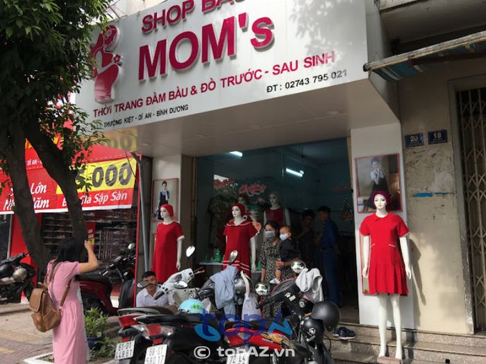 Shop Bầu Mom's là nơi bán đầm bầu nổi bật tại Dĩ An