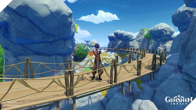Genshin Impact: Game thủ Việt chứng tỏ sự sáng tạo khi dựng lại Cầu Vàng ngay trong Ấm Trần Ca