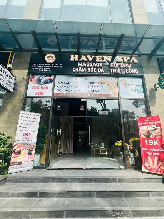 Haven Spa - nơi mang đến cho bạn những giây phút thư giãn trong không gian thoáng đãng và tràn đầy năng lượng tự nhiên.