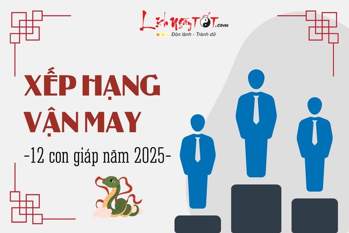 Bảng xếp hạng vận may của 12 con giáp năm 2025