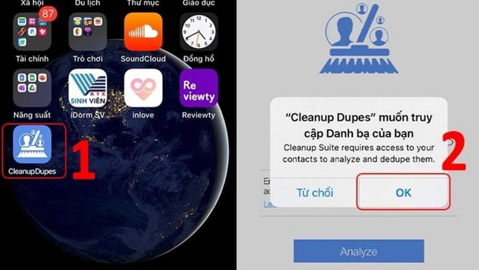 Hướng dẫn xóa danh bạ iPhone với Cleanup Duplicate Contacts