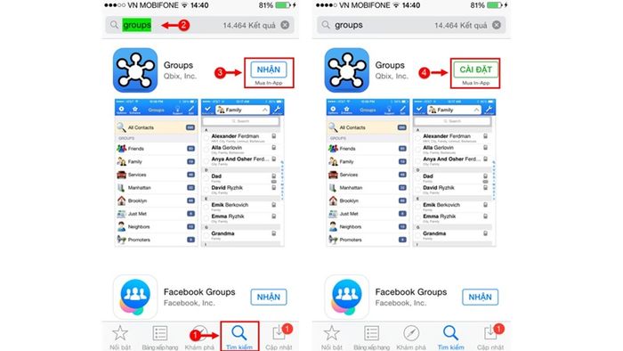 Hướng dẫn xóa danh bạ với ứng dụng Groups