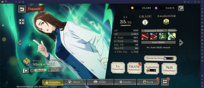 Hướng dẫn chọn chú thuật sư khi chơi Jujutsu Kaisen Phantom Parade trên PC qua BlueStacks