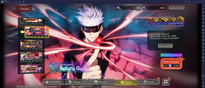 Hướng dẫn chọn chú thuật sư khi chơi Jujutsu Kaisen Phantom Parade trên PC với BlueStacks