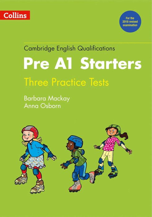 Cuốn sách Collins Pre A1 Starters với 3 bài kiểm tra thực hành