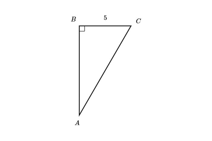 Trigonometric ratios example: Find the length of BC