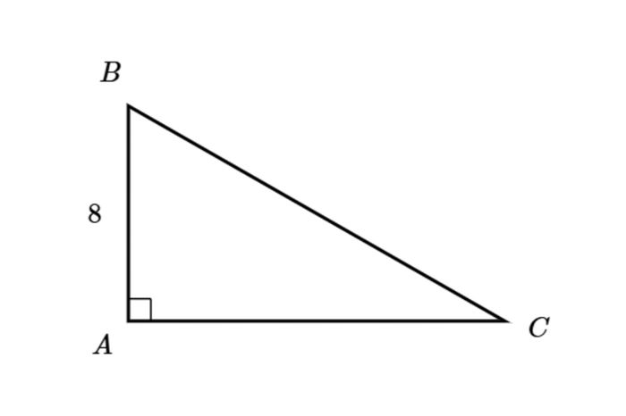 Trigonometric ratios example: Determine the length of AB
