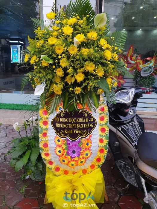 Địa chỉ đặt hoa viếng đám tang Quỳnh Flowers tại TP. Lào Cai
