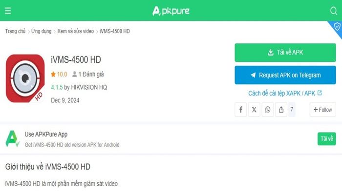 Hướng dẫn tải và cài đặt iVMS 4500 trên Android