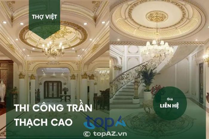 Đơn vị thi công vách, trần thạch cao Thợ Việt tại Quận 1 nổi bật với sự uy tín và chất lượng.