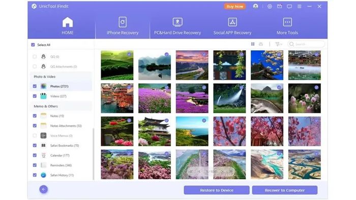 Hướng dẫn khôi phục ảnh đã xóa vĩnh viễn trên iPhone bằng phần mềm khôi phục dữ liệu.