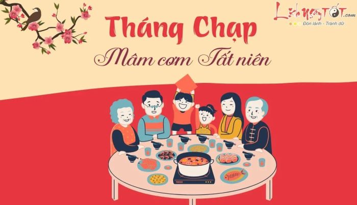 Lễ tất niên là nghi lễ quan trọng trong tháng Chạp, diễn ra vào ngày cuối cùng của năm cũ, đánh dấu sự kết thúc một năm. Ngày này thường rơi vào 30 tháng Chạp (nếu năm đủ) hoặc 29 tháng Chạp (nếu năm thiếu).