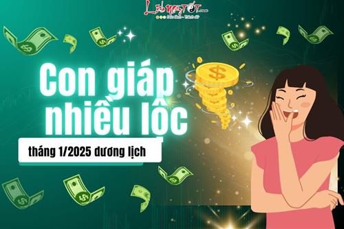 Những con giáp sẽ gặp nhiều may mắn và tài lộc trong tháng 1 năm 2025