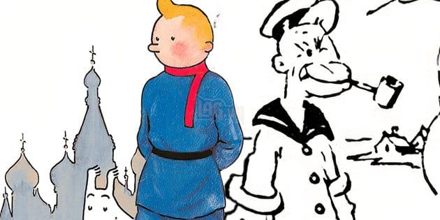Popeye và Tintin Gốc Chính Thức Thuộc Tài Sản Công Cộng