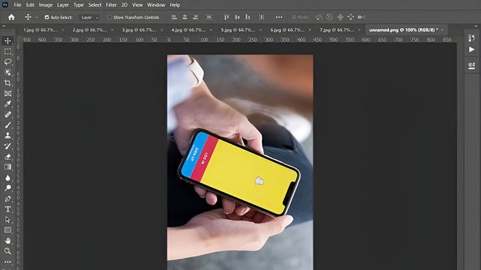 Cách 1: Tiến hành bước 3.3 để xoay ảnh theo chiều kim đồng hồ.