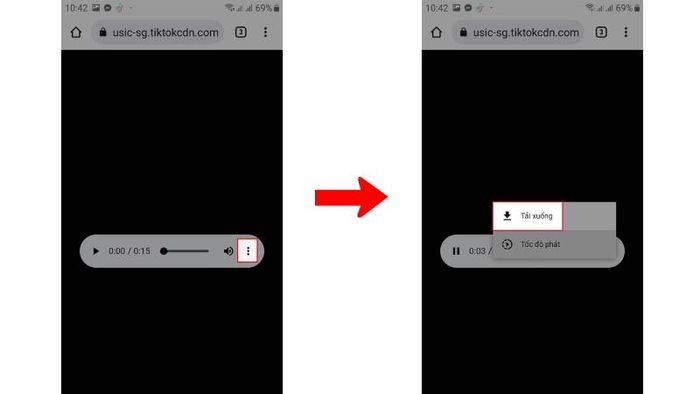Nhấn vào nút Tải xuống để bắt đầu quá trình chuyển đổi.