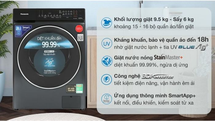 Top 7 máy giặt Panasonic 9kg chất lượng tốt nhất hiện nay