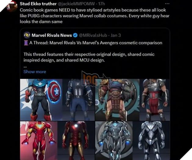 Marvel Rivals và Marvel Avengers: So sánh sự khác biệt trong thiết kế nhân vật giữa ngành game phương Đông và phương Tây 11