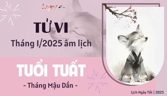 Tử vi tháng 1/2025 tuổi Tuất âm lịch: Những điểm nổi bật trong vận trình của bạn