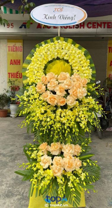Cửa hàng hoa viếng đám tang tại TP. Yên Bái