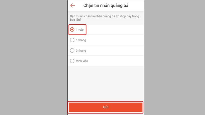 Cách thức xóa tin nhắn trên Shopee – Bước 12