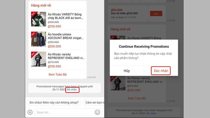 Hướng dẫn xóa tin nhắn trên Shopee - Bước 13