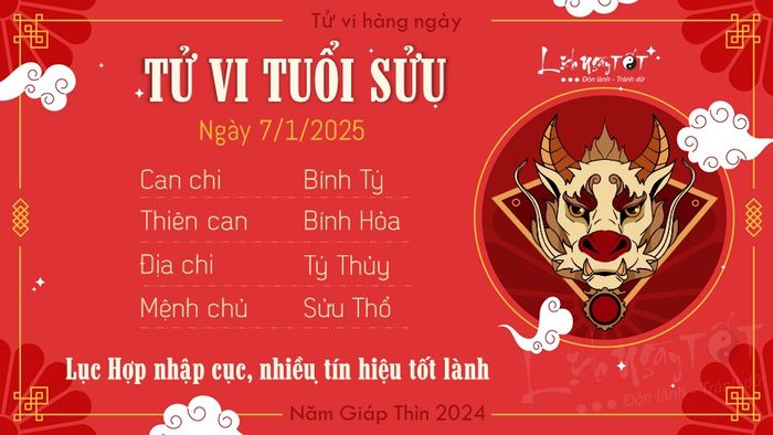Tử vi ngày 7/1/2025 - Tuổi Sửu