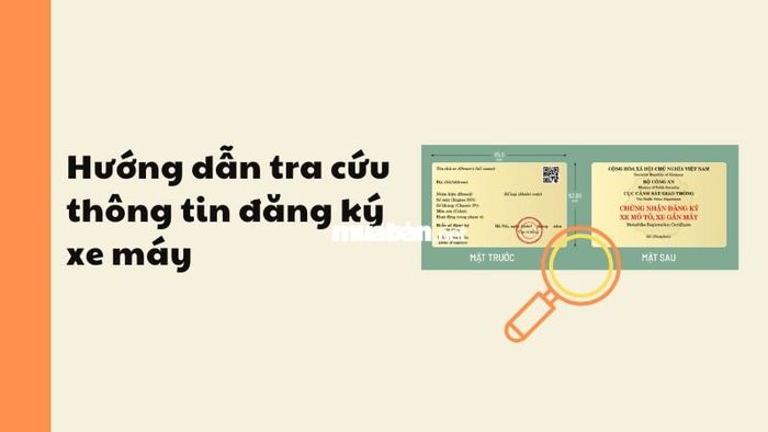 Hướng dẫn cách tra cứu thông tin đăng ký xe máy một cách đơn giản.