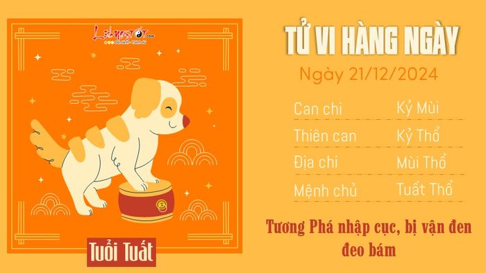 Tử vi hàng ngày 21/12/2024 - Tuất
