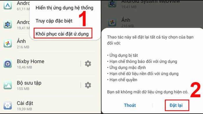 Không thể tìm thấy ứng dụng để mở URL