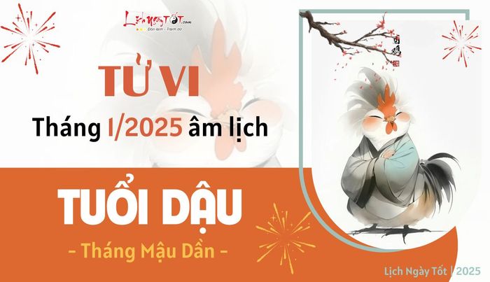 Tử vi tháng 1/2025 tuổi Dậu âm lịch
