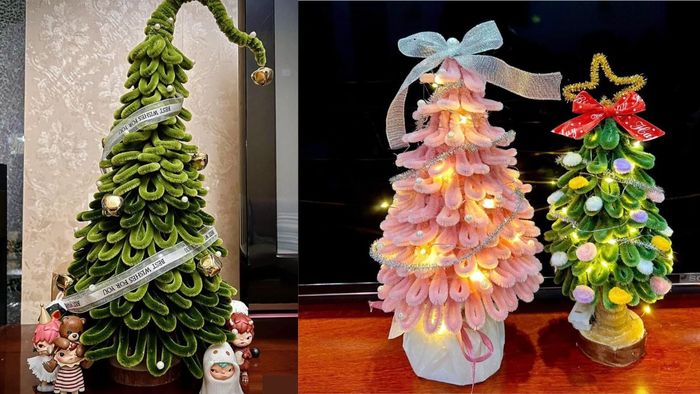 Hướng dẫn tạo cây thông Noel từ dây kẽm