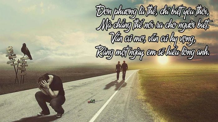 Thơ thất tình dành cho người yêu đơn phương