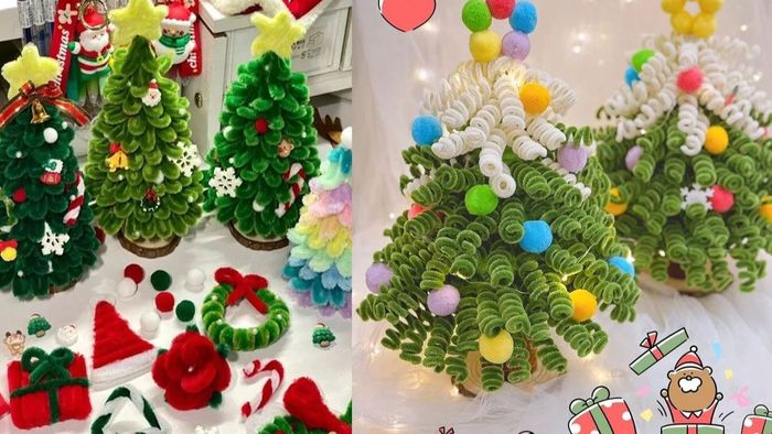 Cách tạo cây thông Noel bằng dây kẽm một cách dễ dàng