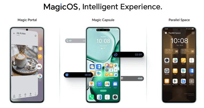 HONOR X9c Smart chạy trên giao diện MagicOS 8 ngay khi xuất xưởng.