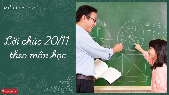 Lời chúc 20/11 gửi đến thầy cô theo từng môn học
