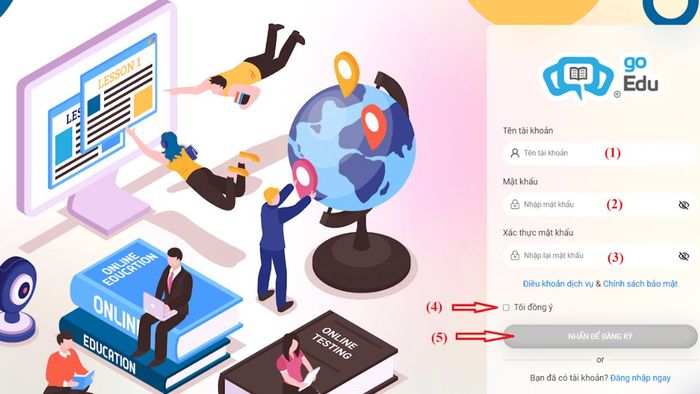 Lịch thi IOE 2024 - 2025 và hướng dẫn đăng ký thi bước 3