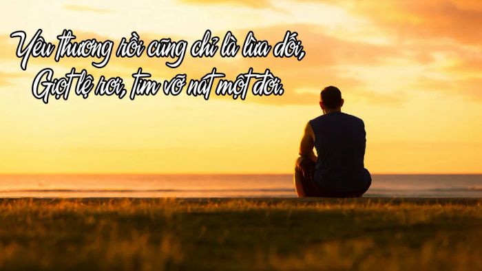 Thơ thất tình ngắn 2 câu cho những ai bị phản bội.