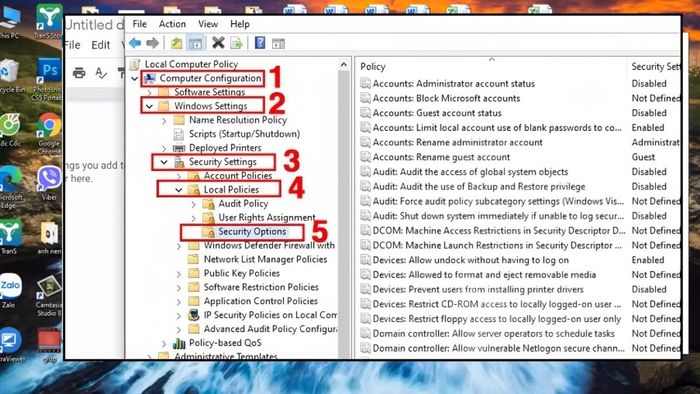 Khắc phục lỗi 0x80070035 - Cấu hình kết nối trong Local Group Policy Editor, bước 2