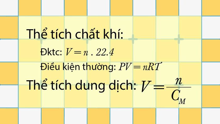 Công thức tính thể tích hình trụ được xác định như sau: